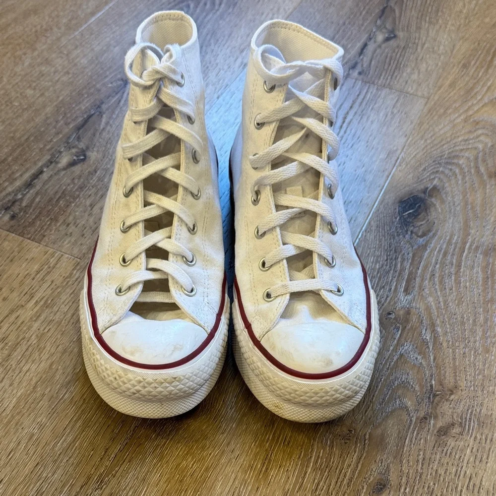 Converse Kids White High-Top Sneakers size 6.5